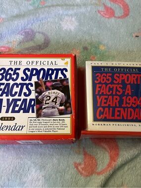 365 Sports Facts-A-Year 1994 Calendar Vintage